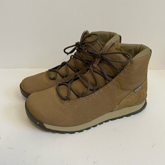 Oboz Shoes - Oboz Women's Hiking Boots Hazel Mid Leather Tan Brown Size 8 Trail Outdoor
